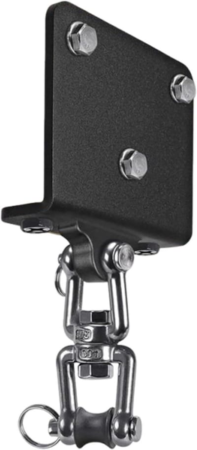 Bokszakhouder - Dakmontage Haak - Kracht Training - Stille Draai Connector - 10.5 x 9.5 cm - Zwart