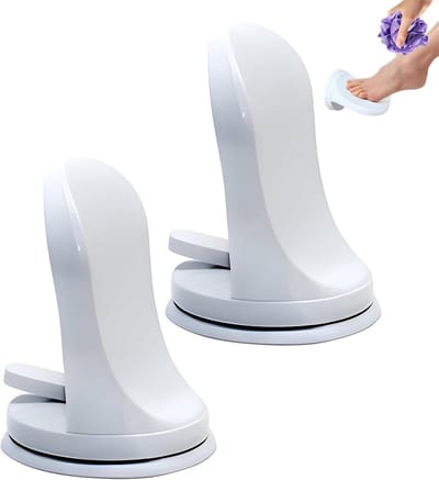 Veilig Douchezitje 2-Pack - Antislip Design met Handvatten - Stabiele Zuignap Voeten - Lichtgewicht Kruk voor in Badkamer en Douche