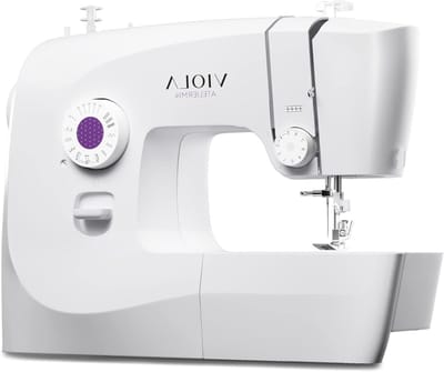 Naaimachine met Verlengtafel - Naai-accessoireset - Kleding Maken - Automatisch Inrijgen Naald - 45.5D x 19.5B x 33.5H cm - Paars