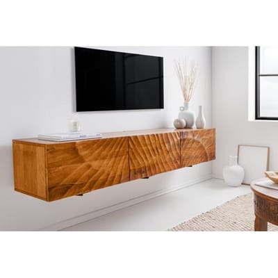 Zwevend tv dressoir bruin manghout