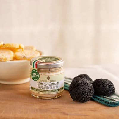 OroTerra's finest selection - Truffel Parmigiano Reggiano - Savini Tartufi - creme van truffel en parmezaanse kaas
