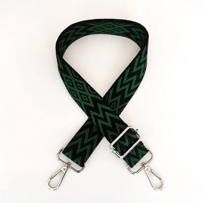 Dailygoods- Schouderriem Verstelbaar 80-130 cm - Brede Tasriem 3,8 cm - Meerkleurig - Schouderband voor Dames/Heren - Duurzaam Katoen - Karabijnhaak
