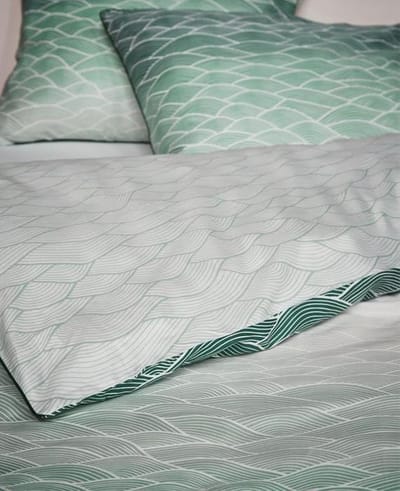ESPRIT Evan Dekbedovertrek - 150x210 + 50x60 cm - Green