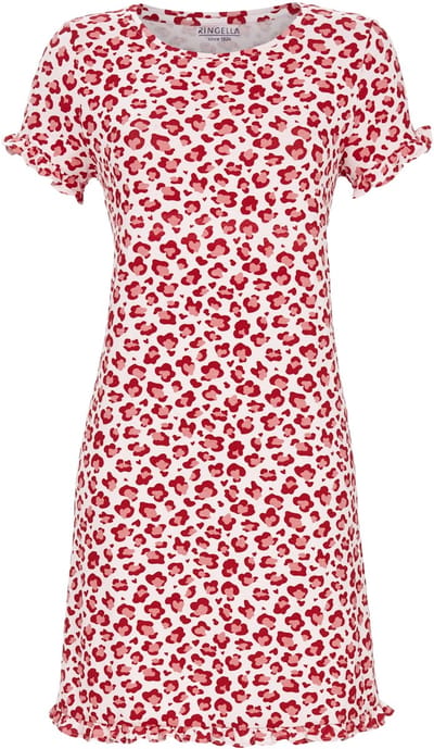 Roze panterprint nachthemd Ringella - Roze - Maat - 44