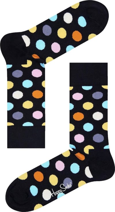 Happy Socks Sokken Stippen - Maat 41-46 - Heren - Grappige sokken - Halfhoge sokken