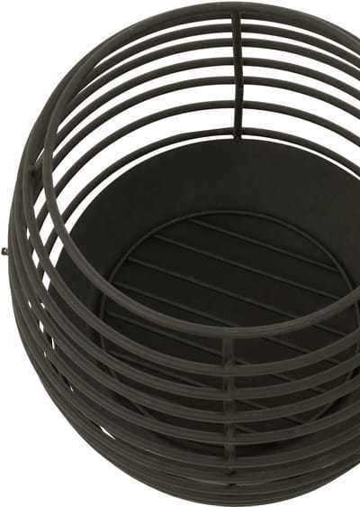 J-Line vuurschaal Rond Rinds - ijzer - zwart - medium