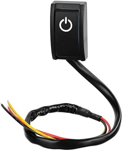 Solidchoice - Dailygoody - Auto Schakelaar - AAN/UIT Schakelaar - Plakken type - Zwart - 12V DC - Geschikt voor auto - Compact model