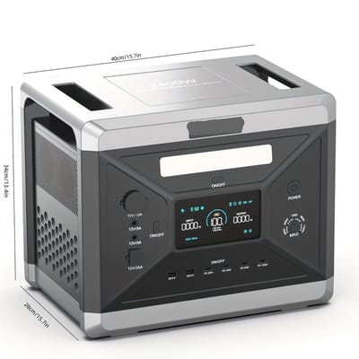 Draagbare Zonnegenerator – Powerstation - Powerbank - Zonne Stroom Generator – Mobiele Zonne Energie – Zonne Accu – 2304Wh Capaciteit – 2500W Vermogen