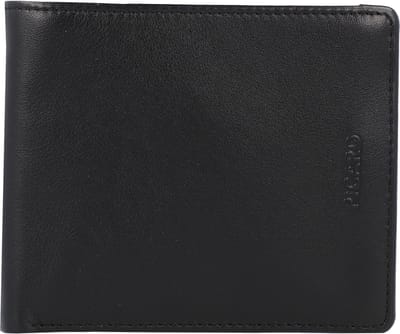 PICARD Leren Portemonnee Brooklyn Long Bifold Wallet Black Zwart