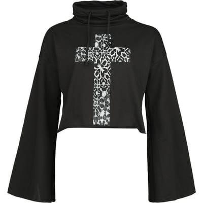 Outer Vision - Gothic Sweatshirts - Gallow - M tot XXL - voor Vrouwen - zwart