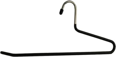 De Kledinghanger Gigant - Broekhanger - Kinderen - 7943 - 50 Stuks - metaal - Zwart - Anti-slip Coating - 32 cm - Pantalonhanger - metaalhanger - Kinderhanger (7943_00/50)