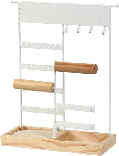 Juwelen Toren - Sieradenhouder Organizer - Sieraden Opbergen - Ruimtebesparend 3D Ontwerp - 35 x 28 x 5 cm - Zwart