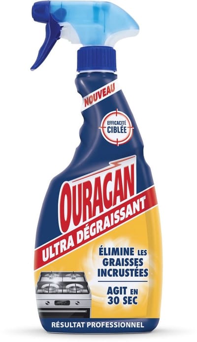 Ouragan Ultra Dégraissant Spray 500 ml – Krachtige Ontvetter voor Keuken & Industriële Oppervlakken