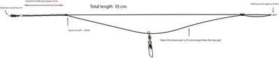 Albatros Feederlink Twisted Boom | anti-tangle boom | voor voerkorfmontages | 2 stuks