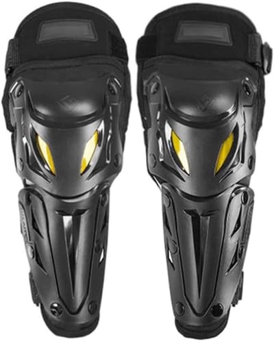 Knie- en Elleboogbeschermers - Motorcross Set - Veilig Rijden - Complete Bescherming - Uniseks Volwassene - Zwart