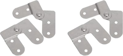 2 sets klaptafels voor zolderladder met 180 graden scharnier - Vouwladder onderdelen en accessoires voor trapladder - 2 stuks