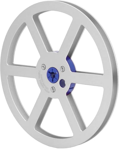 Metalen Haspel - Lege Opwikkelspoel - Opnemen Geluid - Duurzaam Aluminium - 7 Inch - Zilver