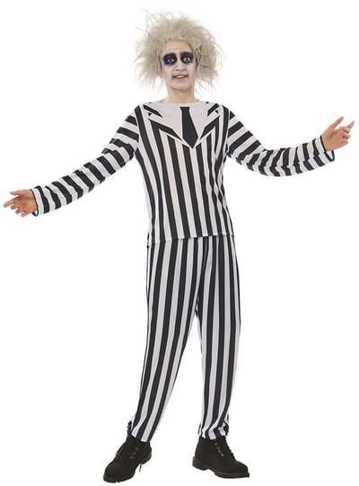 RUBIES FRANCE - Gestreept Beetlejuice kostuum voor volwassenen - Medium