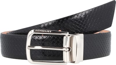Davidoff Paris Riem Leer - Jongens - individuell kürzbar - schwarz
