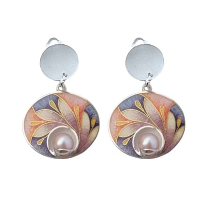 Clip oorbellen-inner -parel -zilverkleur- geen gaatje- Charme Bijoux