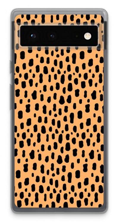 Case Company® - Hoesje geschikt voor Google Pixel 6 hoesje - Panter - Soft Cover Telefoonhoesje - Bescherming aan alle Kanten en Schermrand