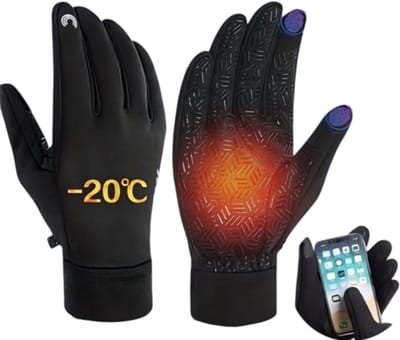Winter Fiets Handschoenen M - Touchscreen, Winddicht en Warm met Thermische Fleece voor Sport, Hardlopen, Skiën en Fietsen - Winterhandschoenen - Touchscreen Handschoenen - Winddichte Handschoenen - Thermische Handschoenen