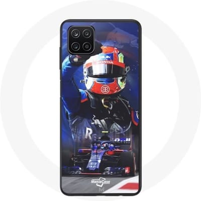 Samsung Galaxy A12 Hoesje Formule 1 Pierre Gasly F1 Racing Driver Rood Blauw
