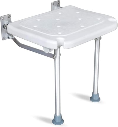 Douchestoel - Opvouwbare Badstoel - Veilig Douchen - Wandmontage - 1 stuk - Wit