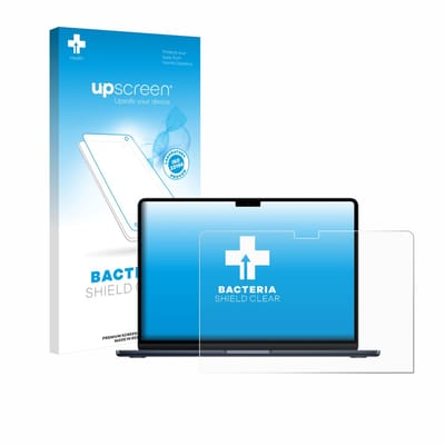 upscreen - Screenprotector voor Apple MacBook Air 13" M5 2026 - Folie Beschermfolie transparant antibacterieel