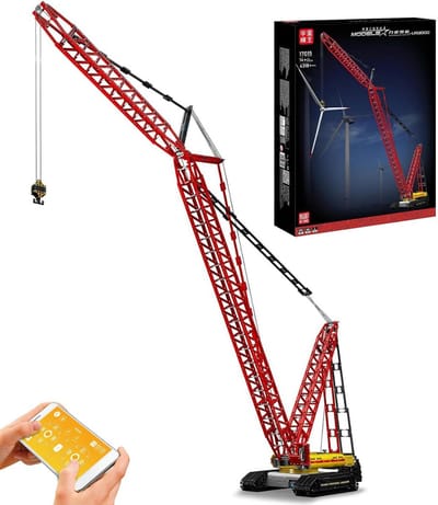 Gigantische Bouwset Rauwkraan 188cm - 4318 Delen, APP & Dual Afstandsbediening - Technisch Bouwmodel