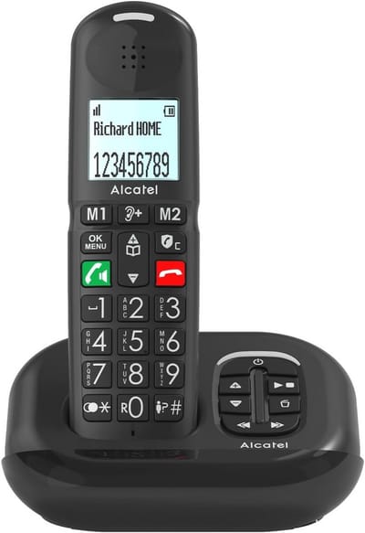 Draadloze DECT Senior XL-telefoon met Antwoordapparaat, Grote Toetsen en Verbeterde Geluidskwaliteit