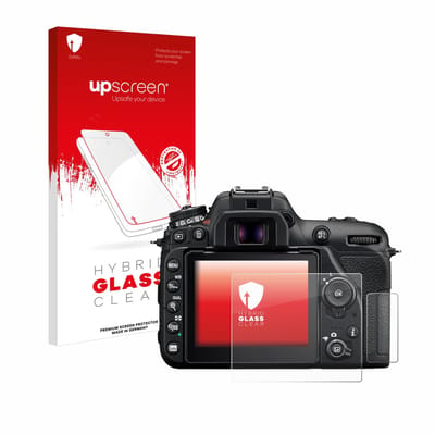 upscreen - Screenprotector voor Nikon D7500 - Folie Beschermfolie Beschermglas transparant