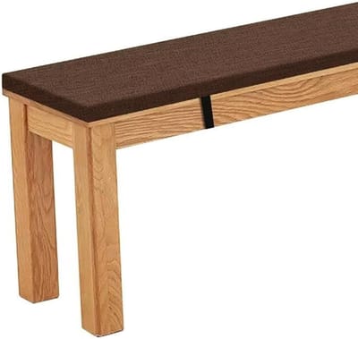 Picknickbank Zitkussen - Bankkussen Outdoor - Extra Zitcomfort - Dubbel Antislip Ontwerp - 200x40x5cm - Donkerbruin