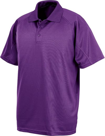 Spiro Unisex Volwassenen Impact Performance Aircool Polo Shirt (Paars)