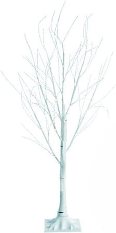 Viking Choice Kunstboom Wit 180 cm met 96 LED Verlichting - Decoratie Boom voor Binnen & Buiten