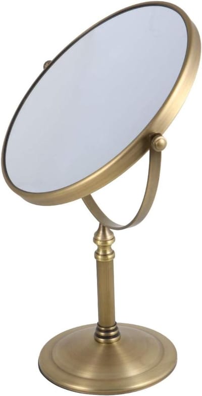 Vergrotende Tafelspiegel - Make-upspiegel - Make-up aanbrengen - 360 graden draaibaar - 8 inch - Zilver
