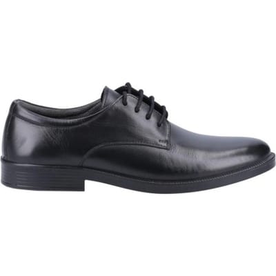 Hush Puppies Heren Neal Leren Veterschoenen (Zwart)