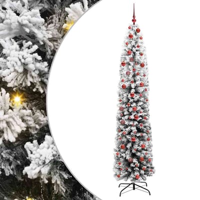 vidaXL - Kunstkerstboom - Groen - 210 - cm - PVC - en - Staal - en - Kunststof