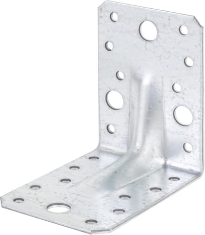 Extra Sterke Hoekijzers met Rib voor Houtconstructies - 90x90x65 mm (50 Stuks)