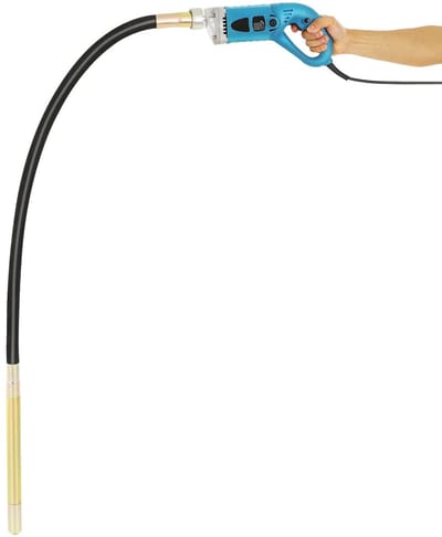 Aiverig® Trilnaald 1300 W – Elektrische Betonvibrator & Betontrilnaald – Voor Beton, Cement & Mortel – 1,5 m Trilnaald Ø35 mm – 4300 RPM – Verwijdert Luchtbellen voor Gelijkmatig Resultaat