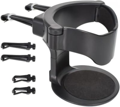 Praktische Auto Ventilatie Drinkbeker Houder met 3 Luchtuitlaat Clips voor Thermosfles en Koffiebekers, Zwart