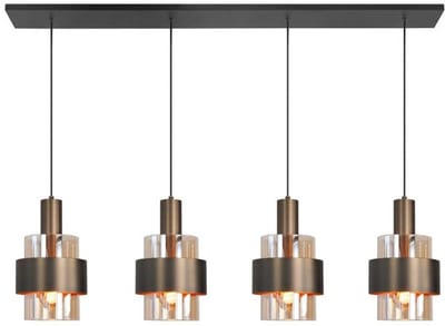 Highlight - Hanglamp Marrone 4 lichts L 110 cm brons