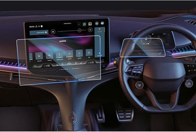 Compatibele Screen Protector voor 2025 2026 Cupra Tavascan Elektro EV - 15 Inch Navigatie + 5.3 Inch Digitaal Cockpit - Bescherming tegen Krassen en Stoten - Set van 2 Accessoires