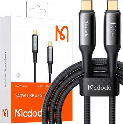 Mcdodo® Thunderbolt 4 Usb c - Kabel - 240W - 40Gbps - 1 meter