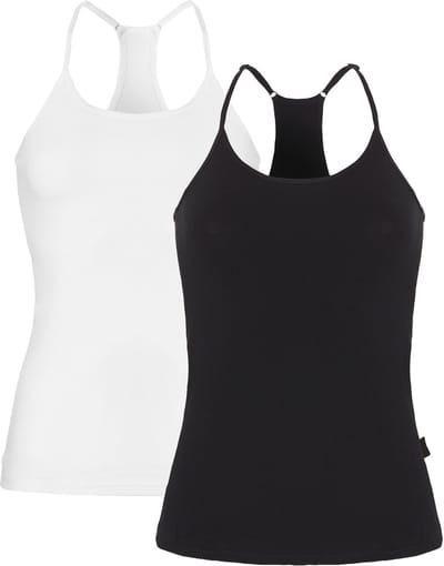 O'Neill Dames Racerback Top 2-Pack Wit/Zwart - Maat S