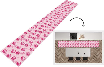 Keukenloper - Loper keuken - Vintage - Kersen - Patronen - Roze - 300x50 cm - Keukenloper vinyl