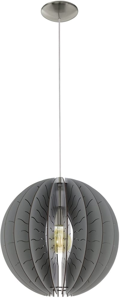 EGLO Fabessa Hanglamp - E27 - Staal|Hout - Grijs
