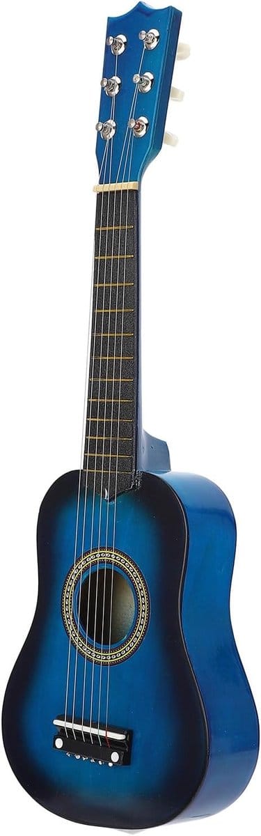 Akoestische Kindergitaar - Muziekinstrument - Muziekinteresse Cultiveren - Duurzaam Hout - 21 Inch - Blauw