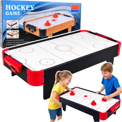 Playos® - Airhockey Arcade - Rood / Zwart - Speeltafel - Airhockey Tafel - Speelgoed - Arcade Spelletjes