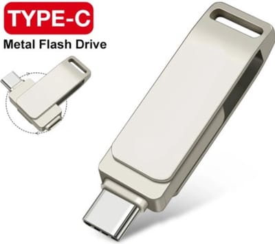 TYPE C Flash Drive 128GB - 2-in-1 Pendrive Geschikt voor iPhone, iPad en Android - USB/OTG Externe Opslag voor Alle iOS Apparaten - Geheugenstick, Smartphone Opslag, Dataopslag